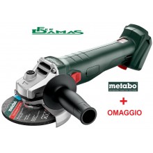 SMERIGLIATRICE ANGOLARE METABO A BATTERIA 18 V MOD. W 18 L 9 - 125 (SOLO CORPO MACCHINA) + OMAGGIO